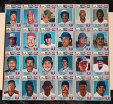 1988 Chef Boyardee MLB Baseball - RARE Uncut Card Sheet