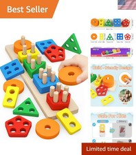 Colorful Geometric Sorting Puzzle for Toddlers - Perfect Gift for Early Learners