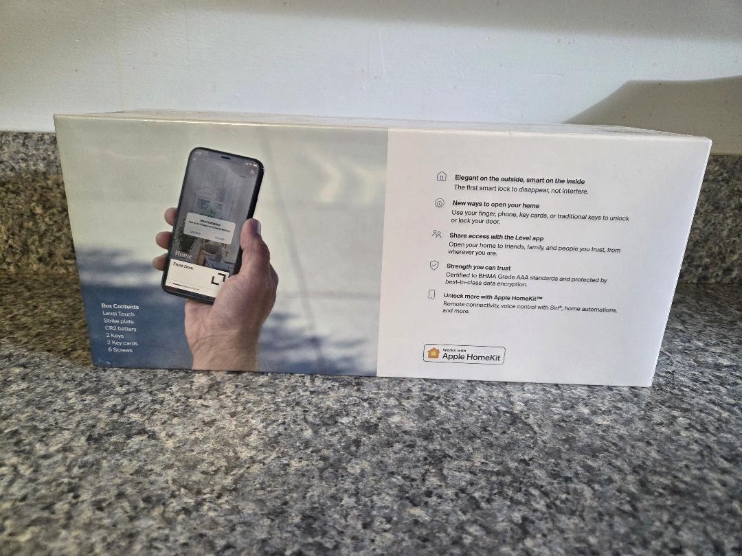 Level Touch The Invisible Smart Lock Satin Nickel Alexa, Ring, Apple HomeKit.