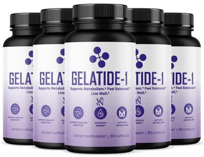 Gelatide-1 Capsules Official Gelatide1 Supplement Pills Maximum Strength (300CT)