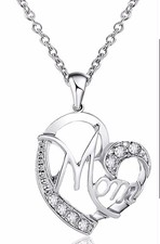 Mothers Day Gift Mom Diamond Necklace