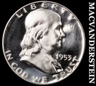 1953 Franklin Half Dollar- Silver- Choice Gem Proof Luster- No Reserve #J9363
