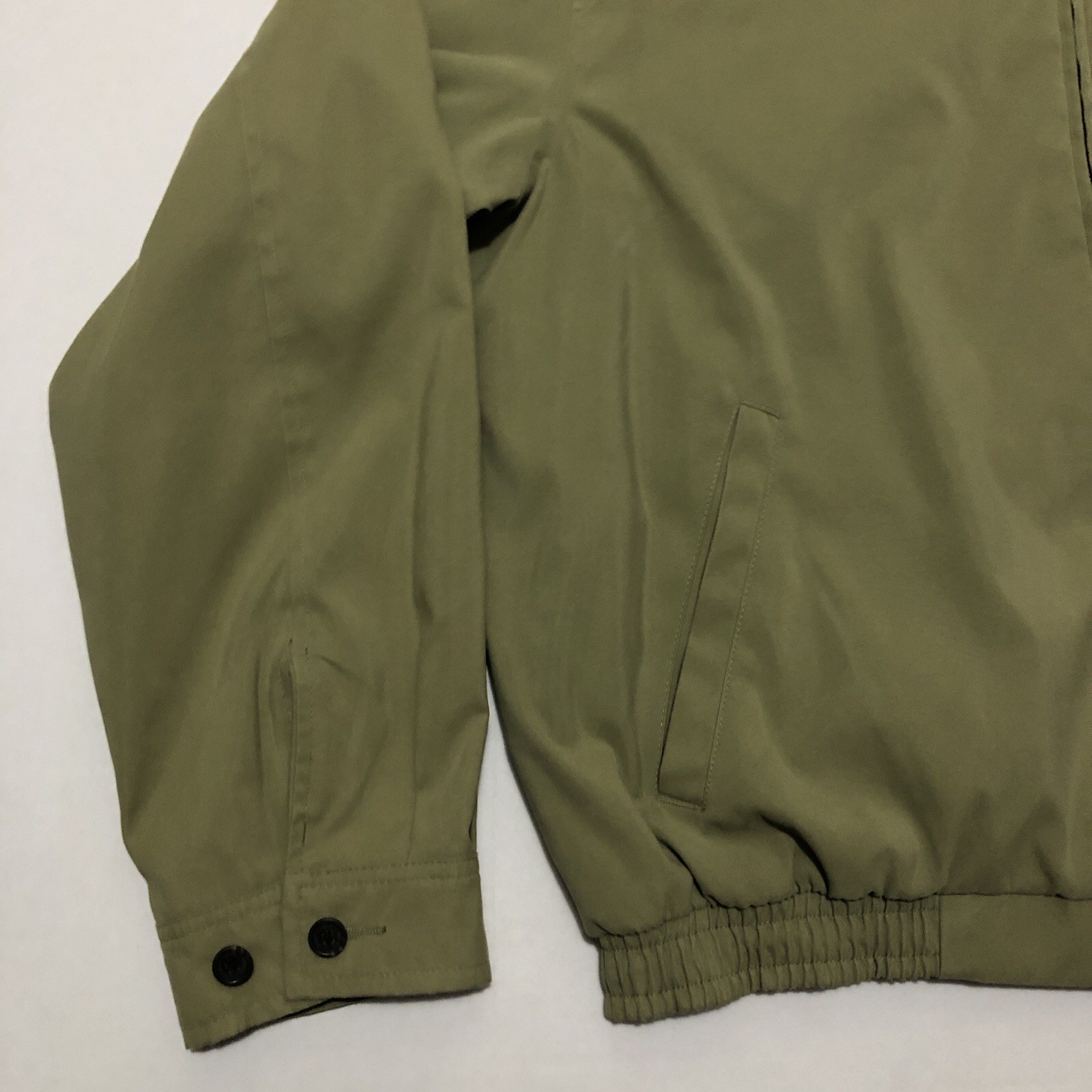 Vintage Polo Ralph Lauren Harrington Jacket Large Brown Chino Plaid Lined Zip Up