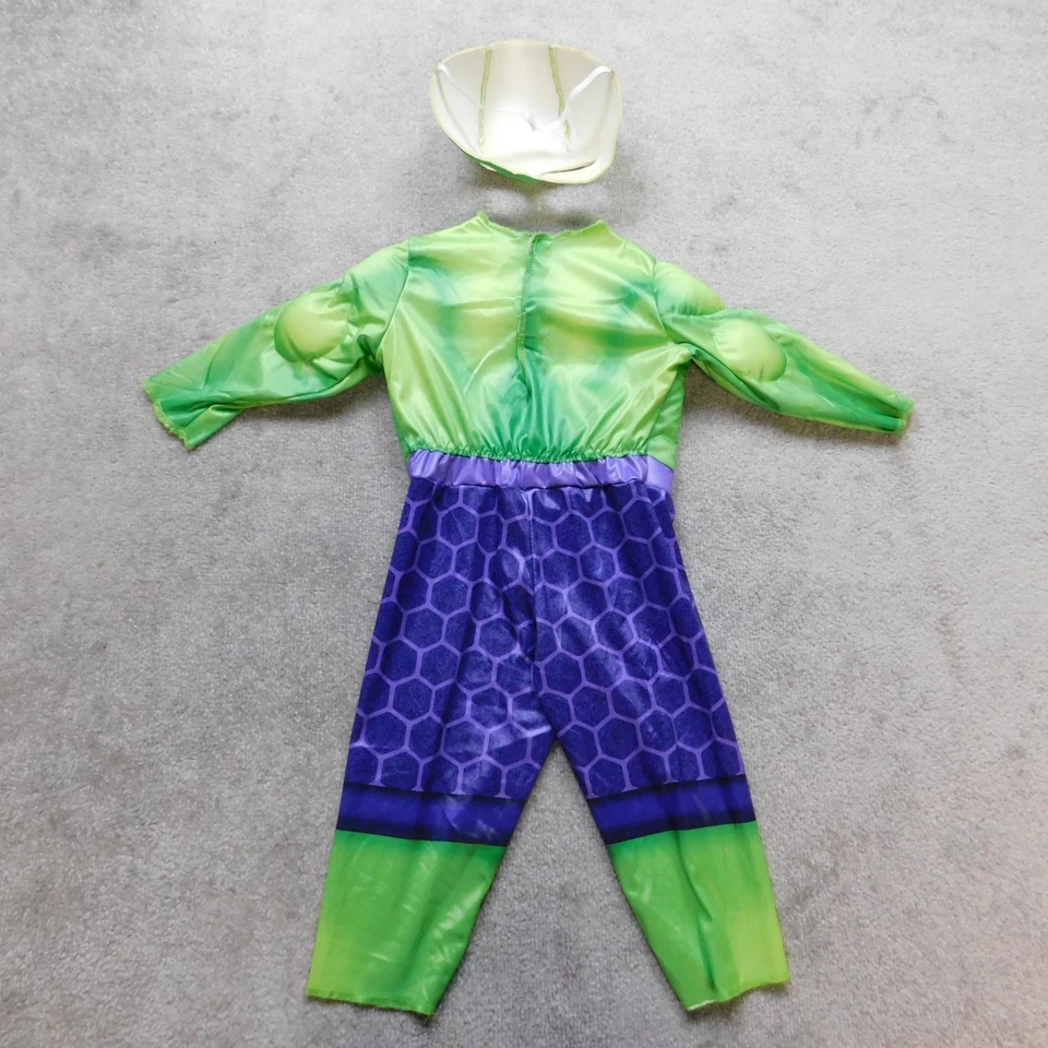 Disfraz HULK 2T Niño Pequeño Máscara Acolchado Músculo Mono Verde Jazwares Spidey Marvel Foto 2 de 4