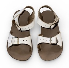 Sun-San Salt Water Sandals surfer style hook loop white toddler 9 Classic
