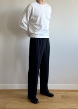 Vintage Emporio Armani Men  s Classic Navy Blue Pants Made In Italy Size 46