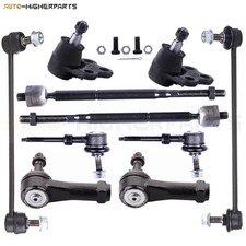 Front Lower Ball Joints Steering Sway Bar Tie...