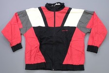 Rare Vintage ADIDAS Spell Out Trefoil Windbreaker Track Jacket 80s 90s Red SZ L