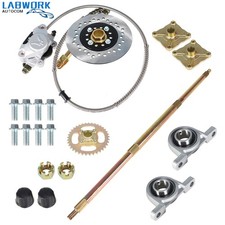 32" Rear Live Axle Kit Brake Assembly  Sprocket Hub Go Kart / ATV / Drift Trike