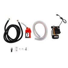 Electric Fuel Transfer Pump Kit Diesel Kerosene Oil Pump 15.75GPM w/ Hose&Nozzle
