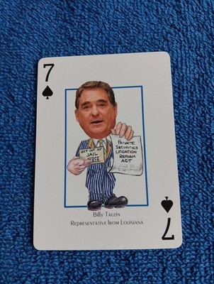 Billy Tauzin Card Wall Street Most Wanted Hero Decks Playing Card Rare