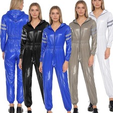 Women One-piece Hood Overalls Mechanic Jumpsuit Waterproof Coveralls One-piece