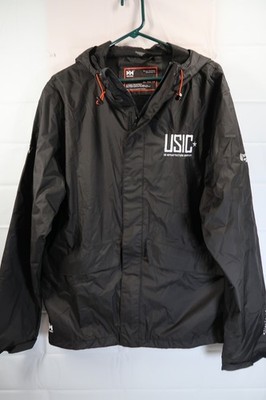 Helly Hansen Crew Jacket Black Mens Size XL Full Zip Softshell Hooded (READ)