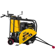 Stark USA 13HP Walk Behind Concrete Floor Cut Off Saw 18" Blade w/ Water Tank