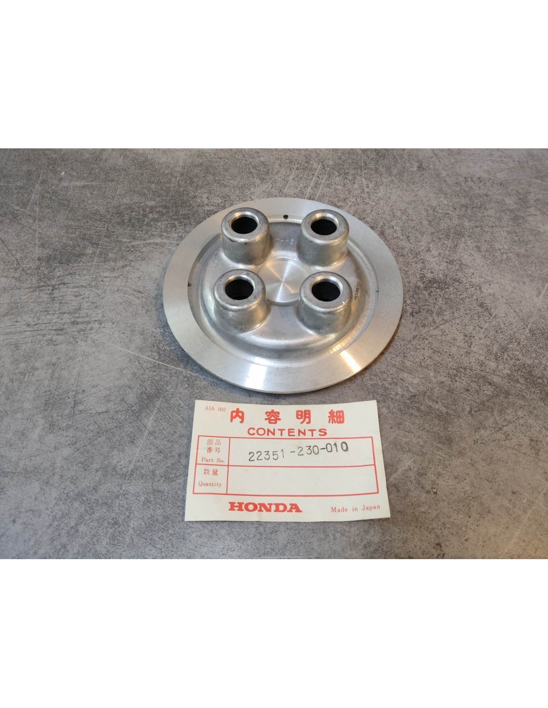 Flasque d'embrayage moto HONDA 22351-230-010 plateau pression SS125 CD125 CB125K