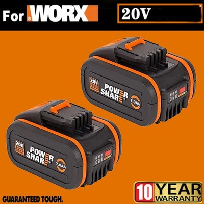 NEW 2X 20V MAX 8.0ah Akku WA3553 WA3556 WA3551 Für Worx Original Ersatzakku