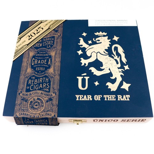 Liga Privada Año de la Rata 2025 Único Caja de Puros Madera Vacía 8.25" x 7" x 1.25" - Imagen 10 de 12
