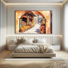 Islamic Wall Art Framed Arabic Decor Moroccan Print Traditional Decor Abstract