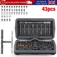 🔥43PCS/SET Magnetic Precision Screwdriver Set Multi Bit DIY Ratchet Screwdriver