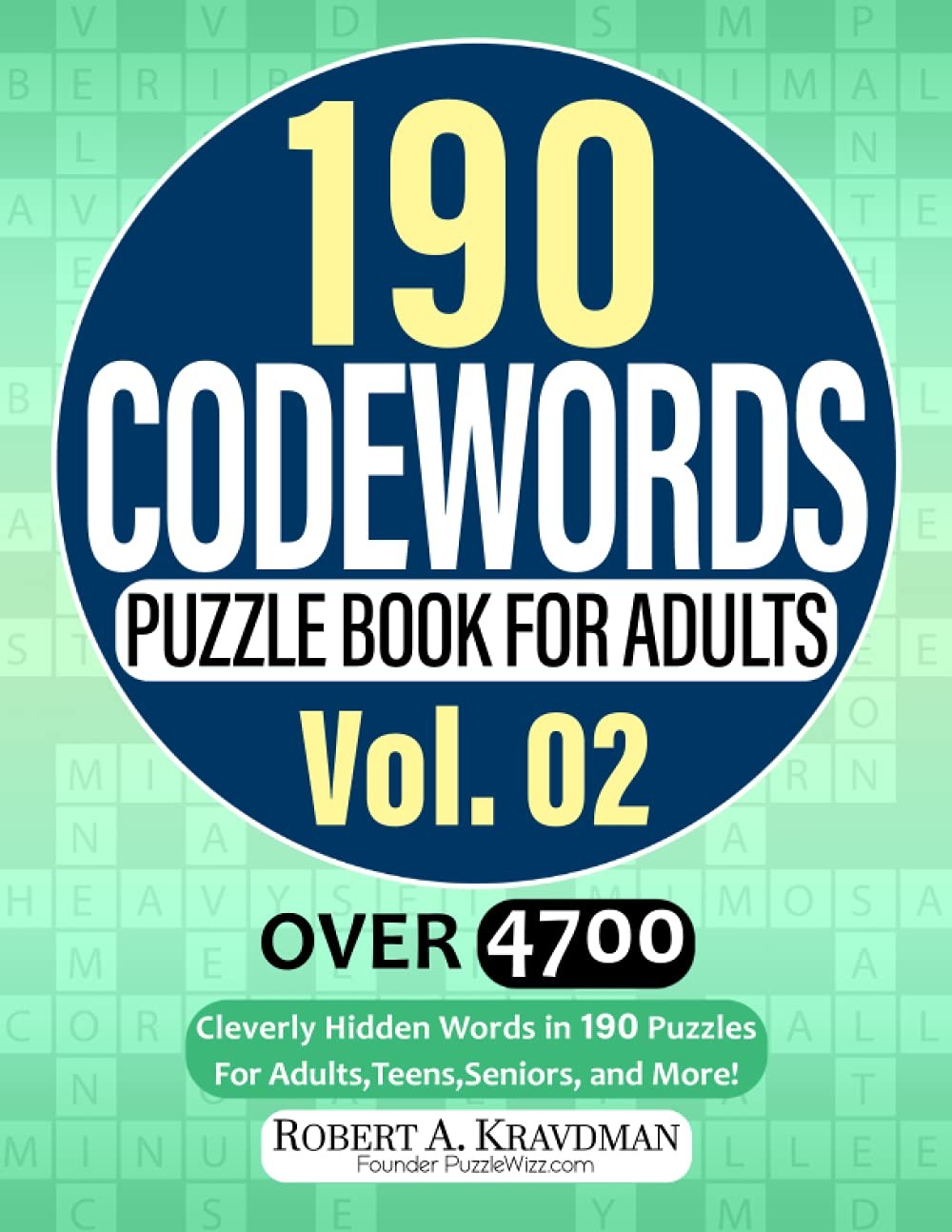 190 Codewords Puzzle Book For Adults Vol 2 Large Print Paperback Teens - Image 2