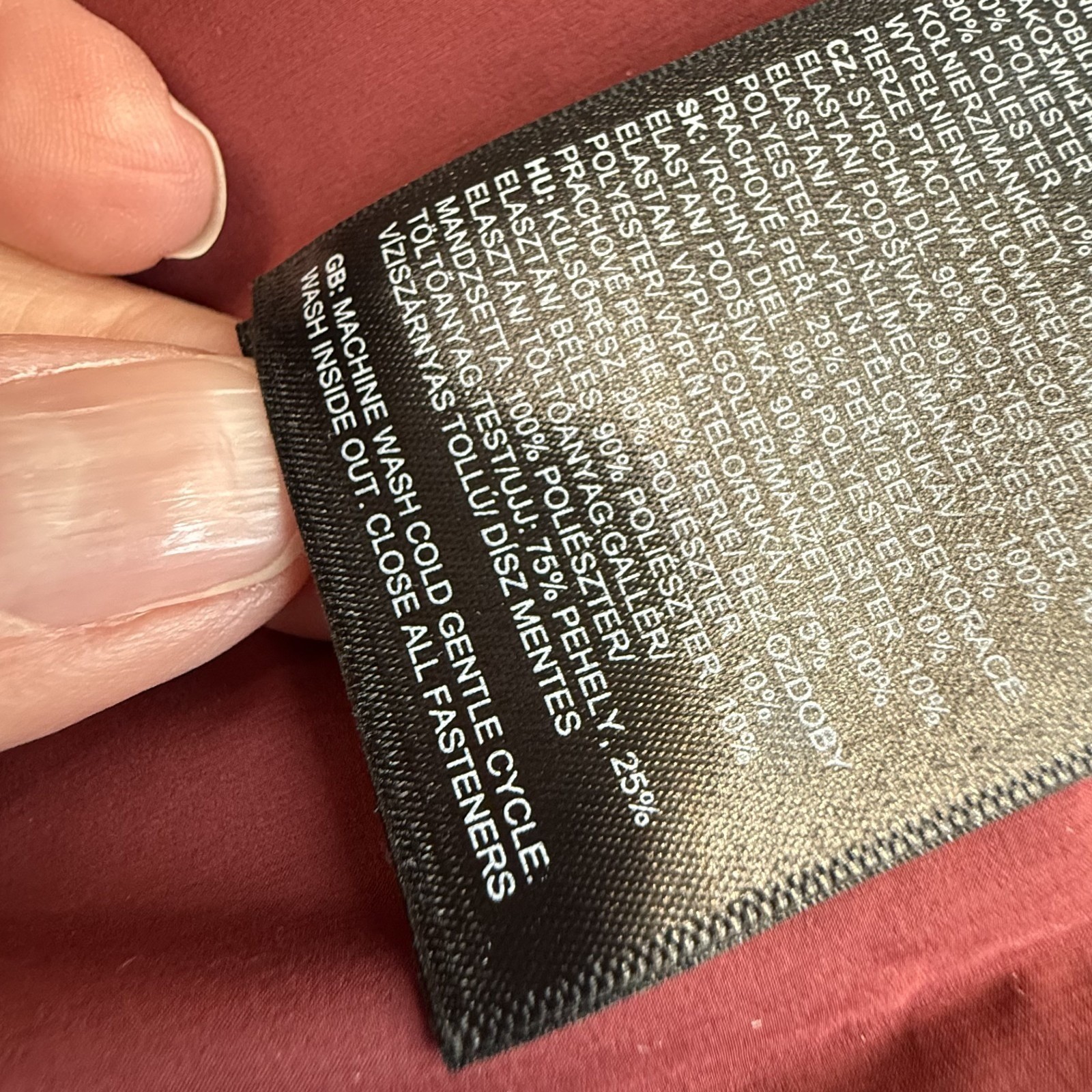 The North Face Renewed Belleview Stretch Down Jacket Mens XL Red 600 Fill thumbnail 12