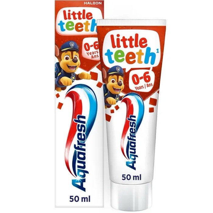 Dentifrice Aquafresh Pat Patrouille triple protection émail enfant 0-6 ans 50ml