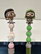 New Doorables Beaded Writing Ink Pen Lot Raya  The Last Dragon  Encanto Bruno