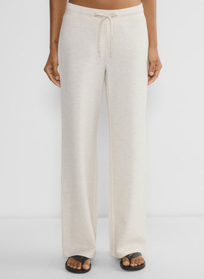 NEW Women Aritzia Wafflex Marks Pant Heather Oatmeal