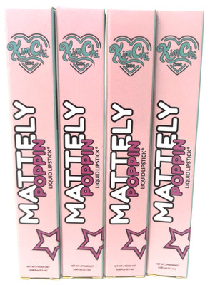 (4) Kim Chi Chic Mattely Poppin Liquid Lipstick New In Packaging MPLL02 - Slay