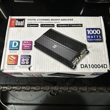 Dual Electronics Digital 4-Channel 1000 Watt Amplifier DA10004D