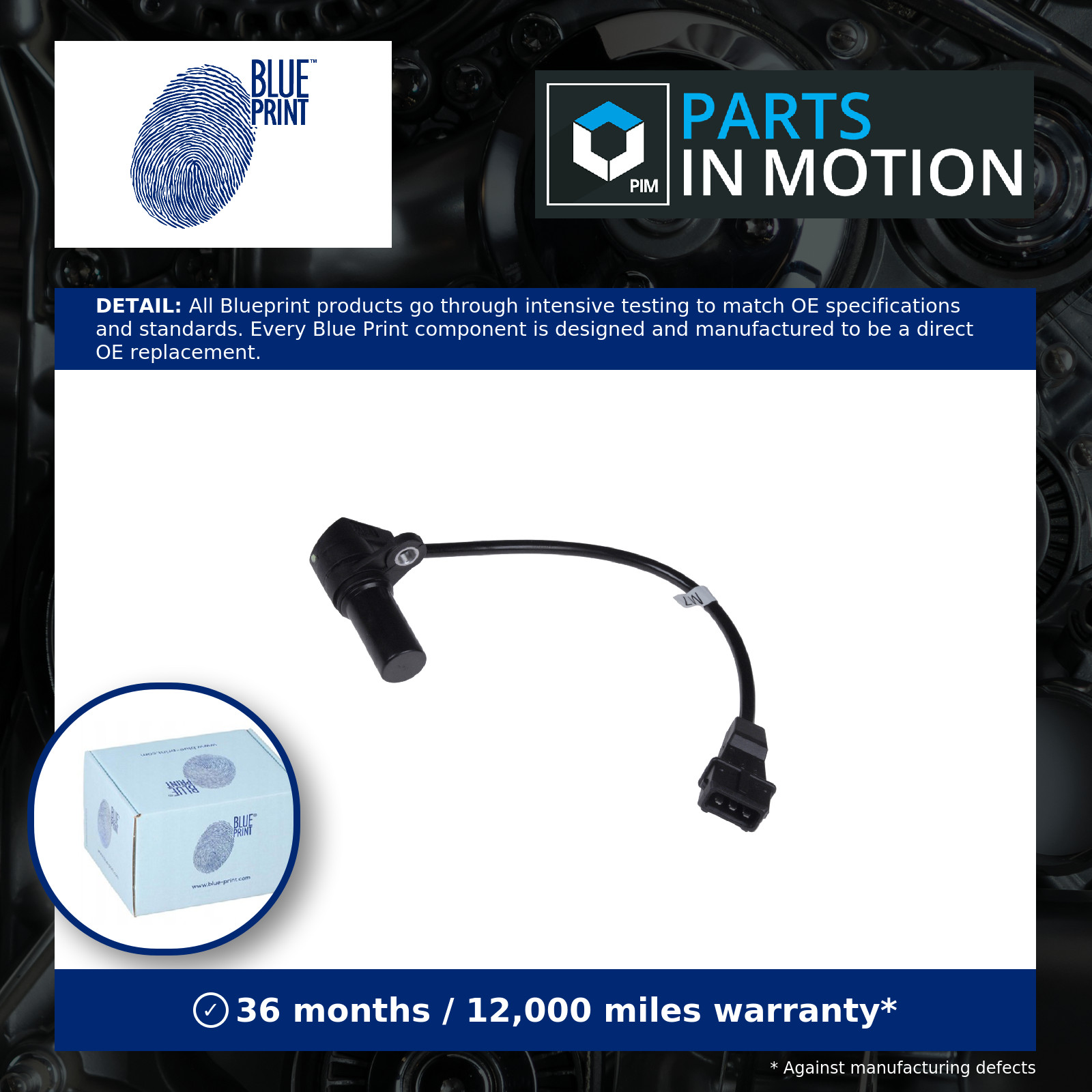 RPM / Crankshaft Sensor ADG07271 Blue Print 25198944 96325868 Quality Guaranteed