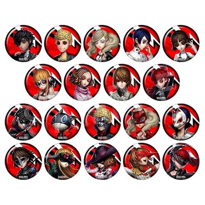19er Set Identity V x Persona Trading Glitzer Button Japan C377