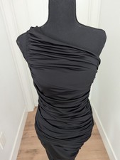 DO+BE Formal Long One Shoulder Dress Black Size Small