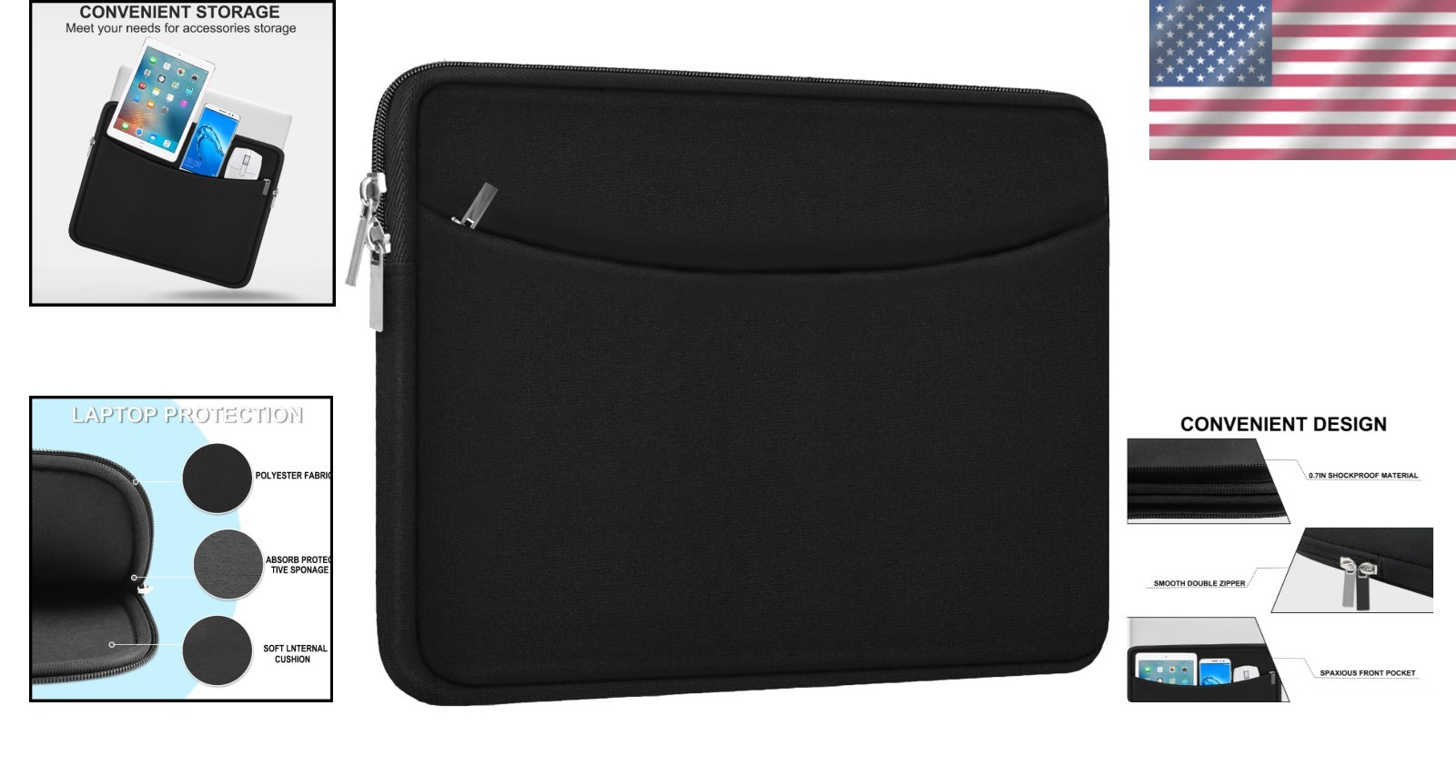 Luxury Shockproof Laptop Sleeve for HP