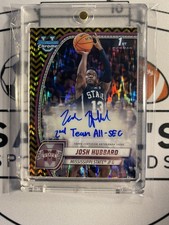 Josh Hubbard 2024-25 Bowman Chrome U  Black/Gold Stealth Auto 9/24 Inscription