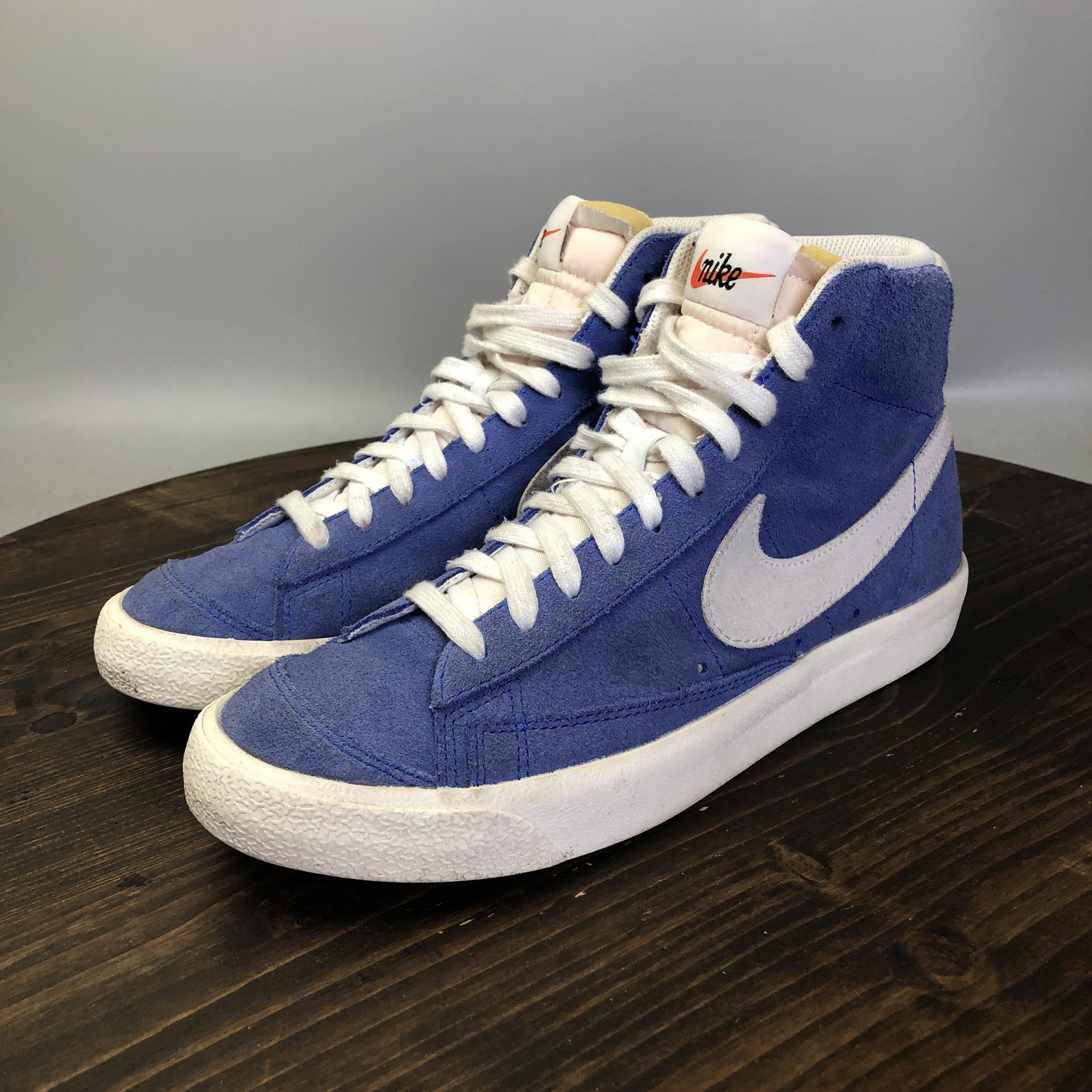 APL Nike Blazer Mid 77 scarpe vintage uomo taglia 8 5 scamosciate CZ1088 400 Swoosh