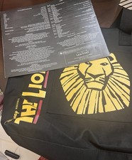 Disney The Lion King Tote Bag Broadway Musical Black Theatre Zipper W/ Program
