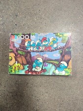 Vintage 1982 MB 100 Piece Smurfs Puzzle 4190-8 Complete
