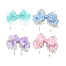 Fashionable Children s Hair Accessory Featuring Bowknot and Tassels Designs