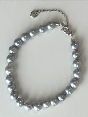 Blue Baroque Akoya ''Madama'' Pearl Bracelet | 6-7mm, 6-7''