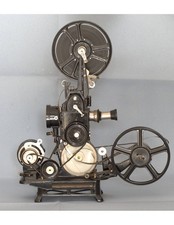 PROIETTORE PATHE' BABY Antique Vintage Projector 1 Film Reel 2 Spools D