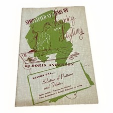 Doris Anderson Sewing & Styling Book Lesson One Patterns and Fabrics 1948 Vtg