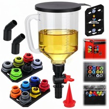 18pc Engine Oil Funnel Kit 1.59qt1.5l Automotive Coolant Funnel Set 12 Adapter 18pc Engine Oil Funnel Kit 1.59qt1.5l Automotive Coolant Funnel Set 12 Adapter