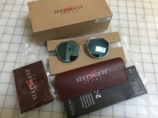 Serengeti Shelby Polarized Men's Shiny Silver PolarizedSunglasses SS533004 Italy