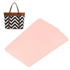 3pcs Felt Bag Base Shaper Handbag 10.63x5.51'' 3mm Thick, Pink