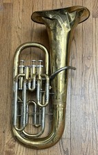 Euphonium Baritone Euphonium 4 Valve Mirafone West Germany  207 For Restoration
