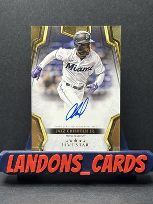 #ad #ad Jazz Chisholm Jr. Autograph Marlins Yankees 2024 Topps Five Star On card Auto $19.99