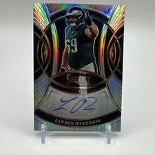 Panini 2025 Select Landon Dickerson Eagles Signatures Silver Prizm #SP-LDN Auto
