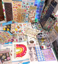 Scrapbook craft stickers Large lot 29 packs 3D, metalic, bee kind, butterflies
