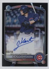 2025 Bowman Draft Chrome Prospect Black Refractor 5/10 Josiah Hartshorn Auto